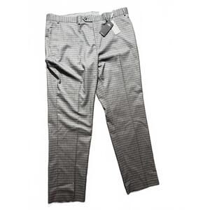 Michael Kors Classic Fit Gray Plaid Dress Pants Men’s 40x32 Stretch Slacks NWT